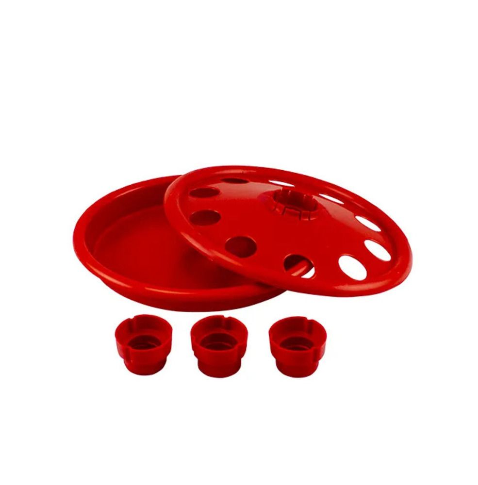 Disc bottle holder drinker for chicks