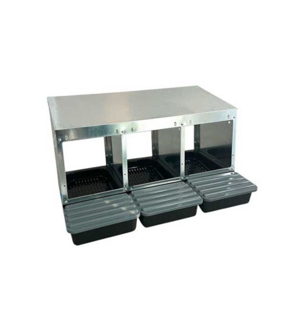 Γαλβανιζέ τριπλή φωλιά για αυγόκοτες